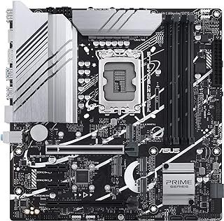 ASUS Placa mãe Prime Z790M-Plus LGA 1700 (Intel 12ª e 13ª geração) microATX (PCIe 5.0, 3xM.2 compartimentos, 10+1 DrMOS, DDR5,1 GB LAN, DP, USB 3.2 Gen2x2 Tipo-C, USB 3.2 Geração 1 Tipo-C, Thunderbolt(USB4) suporte)