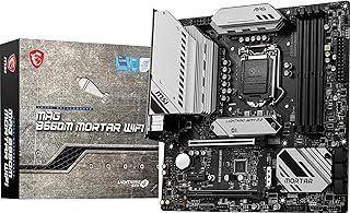 MSI MAG B560M Mortar WiFi Gaming Placa-mãe (mATX, 11ª geração/10ª geração, soquete LGA 1200, DDR4, PCIe 4, CFX, slots M.2, USB 3.2 Gen 2, LAN 2.5G, DP/HDMI, Wi-Fi 6E)