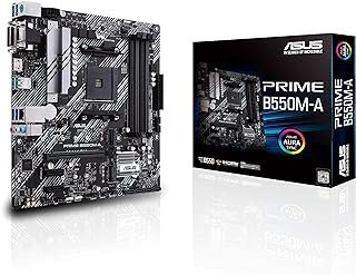 ASUS Placa-mãe comercial microATX Prime B550M-A/CSM AMD AM4 (3ª geração Ryzen™) (PCIe 4.0, memória ECC, 1Gb LAN, HDMI 2.1/D-Sub, 4K@60HZ, TPM, ASUS Control Center Express)