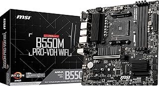 Placa Mãe MSI B550M PRO-VDH WIFI (AM4/4xDDR4/HDMI/DisplayPort/VGA/M.2/USB 3.2)