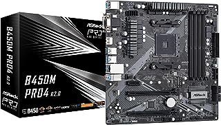 ASROCK Placa mãe B450M PRO4 R2.0 soquete AM4/AMD B450/DDR4/SATA3&USB3.2/M.2/Micro ATX