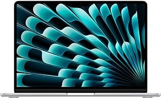 Apple 2024 MacBook Air (de 13 polegadas, Chip M3 da Apple com CPU de oito núcleos e GPU de oito núcleos, 8GB Memória unificada, de 256 GB) – Prateado